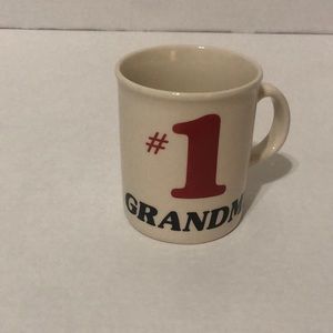 #1 Grandma Porcelain coffee mug. Made in England